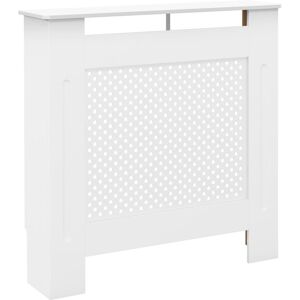 Homcom - Radiator Cover Heating Cabinet Solid mdf Small Sized White Modern Home