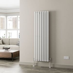 DURATHERM White Oval Column Designer Radiator Vertical Horizontal 1600 x 480mm Single Panel