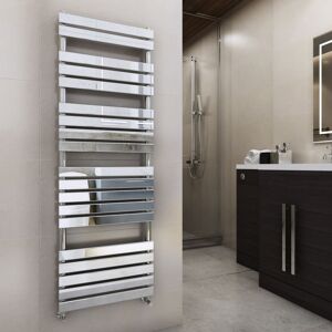 Warmehaus - Chrome Flat Panel Heated Towel Rail 1800x600mm