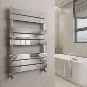 Warmehaus - Chrome Flat Panel Heated Towel Rail 800x500mm