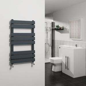 Warmehaus - Sand Grey Flat Panel Heated Towel Rail Radiator 800x450mm