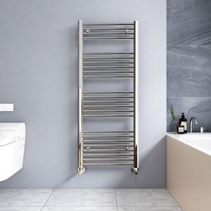 Meykoers - Heated Towel Rail Straight 1200 x 500mm Chrome Designe heated Radiator, Suitable for 6㎡