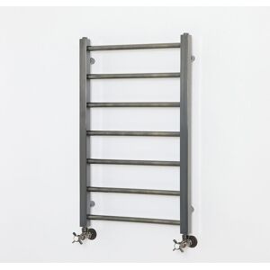 Milano - Ezra - Modern Dark Gold Stainless Steel Flat Panel Heated Towel Rail Radiator - 800mm x 500mm
