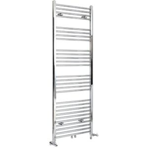 Milano - Neva - Modern Chrome Dual Fuel Electric Heated Towel Rail Radiator - 1600mm x 500mm