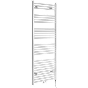 Milano - Neva Electric - Modern White Heated Towel Rail Radiator - 1600mm x 600mm