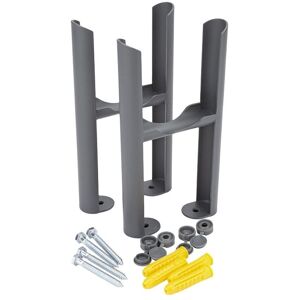 Milano - Windsor - Traditional 3 Column Radiator Floor Mounting Feet Kit - Anthracite