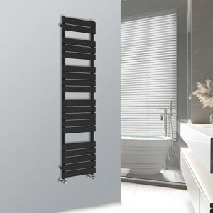 Warmehaus - Minimalist Heated Towel Rail Radiator Bathroom Flat Panel Black 1800x450mm