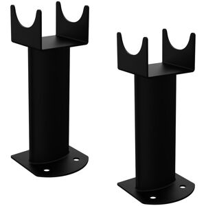 NRG - Floor Mounting Radiator Leg Kit for Oval Column Designer Radiator Black
