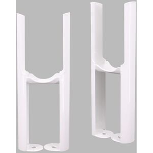 NRG - Floor Mounting Radiator Leg Kit for Traditional 2 Bar Radiator White