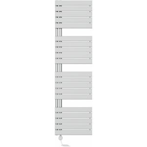 NRG - Prefilled Thermostatic Electric Designer Heated Towel Rail Flat Panel Warmer Rad 1800x500mm Chrome