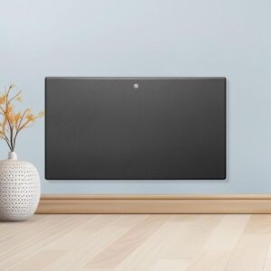 Purus - 1200W Electric Heater Wall Mounted Panel Radiator with Thermostat Lot 20 Grey - Grey