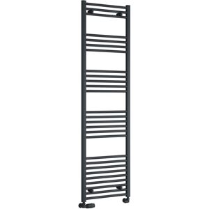 Reina - Capo Straight Heated Towel Rail 1800mm h x 500mm w - Anthracite