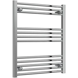 Reina - Capo Straight Heated Towel Rail 800mm h x 600mm w Chrome