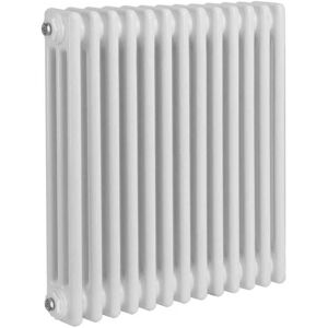 Reina Colona 3 Column Horizontal Radiator 600mm H x 605mm W - White