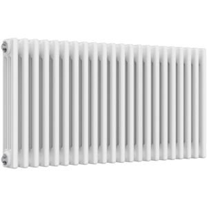 Reina - Colona 3 Column Horizontal Radiator 600mm h x 1010mm w - White