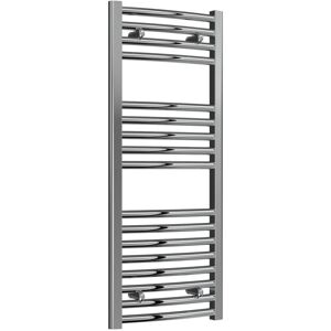 Reina - Diva Curved Chrome Electric Towel Rail 1000mm High x 400mm Wide (Standard Element)