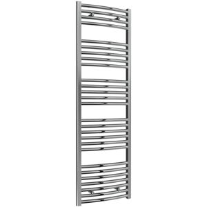 Reina - Diva Curved Chrome Electric Towel Rail 1600mm High x 500mm Wide (Standard Element)