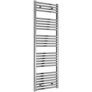 Reina - Diva Straight Heated Towel Rail 1600mm h x 500mm w Chrome