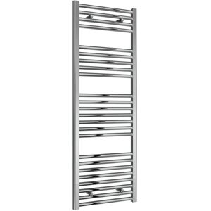 Reina - Diva Straight Heated Towel Rail 1400mm h x 500mm w Chrome