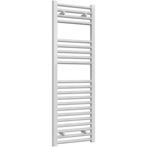 Reina - Diva Straight Heated Towel Rail 1200mm h x 400mm w White