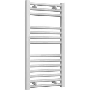 Reina - Diva Straight Heated Towel Rail 800mm h x 400mm w White