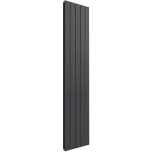 Reina - Flat Double Designer Vertical Radiator 1600mm h x 366mm w - Anthracite