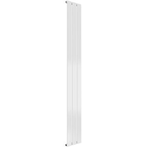 Reina - Flat Single Designer Vertical Radiator 1600mm h x 218mm w - White