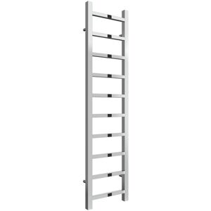 Reina - Serena Square Tube Heated Towel Rail 1200mm h x 300mm w Chrome