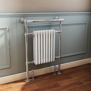 Warmehaus - Traditional Heated Towel Rail Bathroom 952x659mm Chrome&White