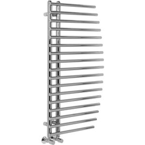 Warmehaus - Curved Bathroom Heated Towel Rail Radiator 1000x550mm Chrome