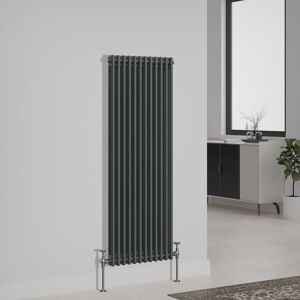 NRG - Traditional Cast Iron Style Radiator 1500x560mm Vertical 2 Column Anthracite