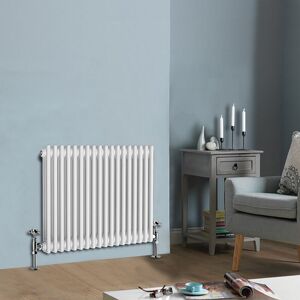 NRG - White Traditional Cast Iron Style Radiator Central Heating Rads Horizontal 3 Column 600x830mm