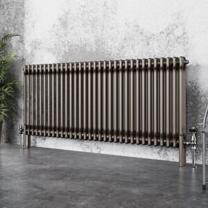 NRG - Traditional Cast Iron Style Radiator Raw Metal Central Heating 2 Column 600x1460mm
