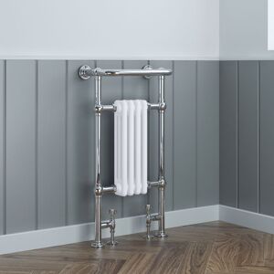 NRG - Traditional Heated Towel Rail Bathroom Column Radiator 940 x 479 mm White