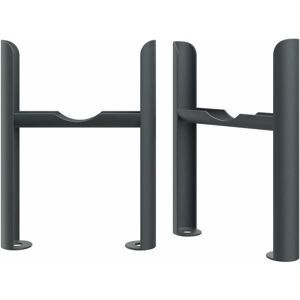 Warmehaus - Traditional Radiator Floor Legs 2PC/Set 4 Column Anthracite