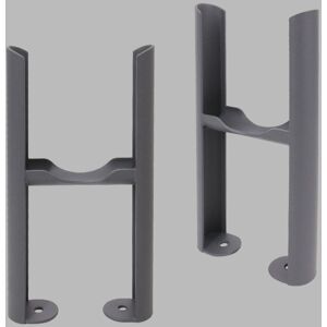 Warmehaus - Traditional Radiator Floor Legs 2PC/Set 3 Column Anthracite