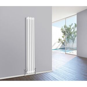 NRG - Traditional Radiator Cast Iron Style Radiator 3 Column White 1500 x 200mm
