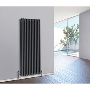 NRG - Traditional Radiator Cast Iron Style Radiator 3 Column Anthracite 1500 x 560mm