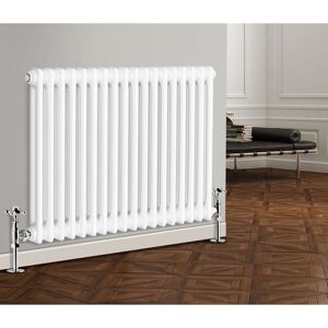 NRG - Traditional Radiator Cast Iron Style Radiator 2 Column White 600 x 830mm