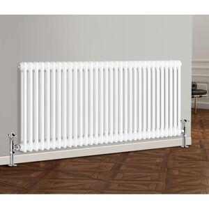 NRG - Traditional Radiator Cast Iron Style Radiator 2 Column White 600 x 1460mm