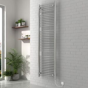 Warmehaus - Chrome Curved Electric Heated Towel Rail 800W 1800x500mm
