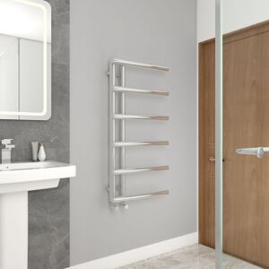 Warmehaus - 988x500mm Designer Bathroom Heated Towel Rail Radiator Chrome