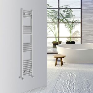Warmehaus - Curved Bathroom Heated Towel Rail 1400x300mm Chrome