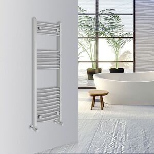 Warmehaus - Curved Bathroom Heated Towel Rail 1200x400mm Chrome