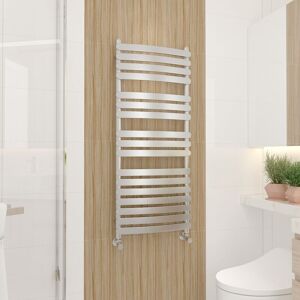 Warmehaus - Bathroom Curved Heated Towel Rail Radiator Chrome 1200x500mm