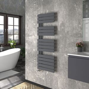Warmehaus - Heated Towel Radiator Flat Panel Sand Grey 1380x500mm