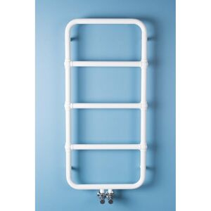 Warmehaus - Designer Heated Towel Rail Central Heating Bathroom Ladder Radiator Towel Warmer 1051 x 500mm White