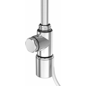 Warmehaus - Electric Heating Element Dual Fuel + Cover Cap + t Piece with End Plug for Heated Towel Rail Warmer Bathroom Radiators 1000W Chrome
