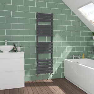 Warmehaus - Flat Panel Sand Grey Bathroom Heated Towel Radiator 1600x450mm