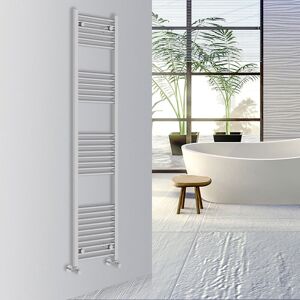 Warmehaus - Straight Bathroom Heated Towel Rail Warmer Radiator Central Heating 1800x400mm Chrome